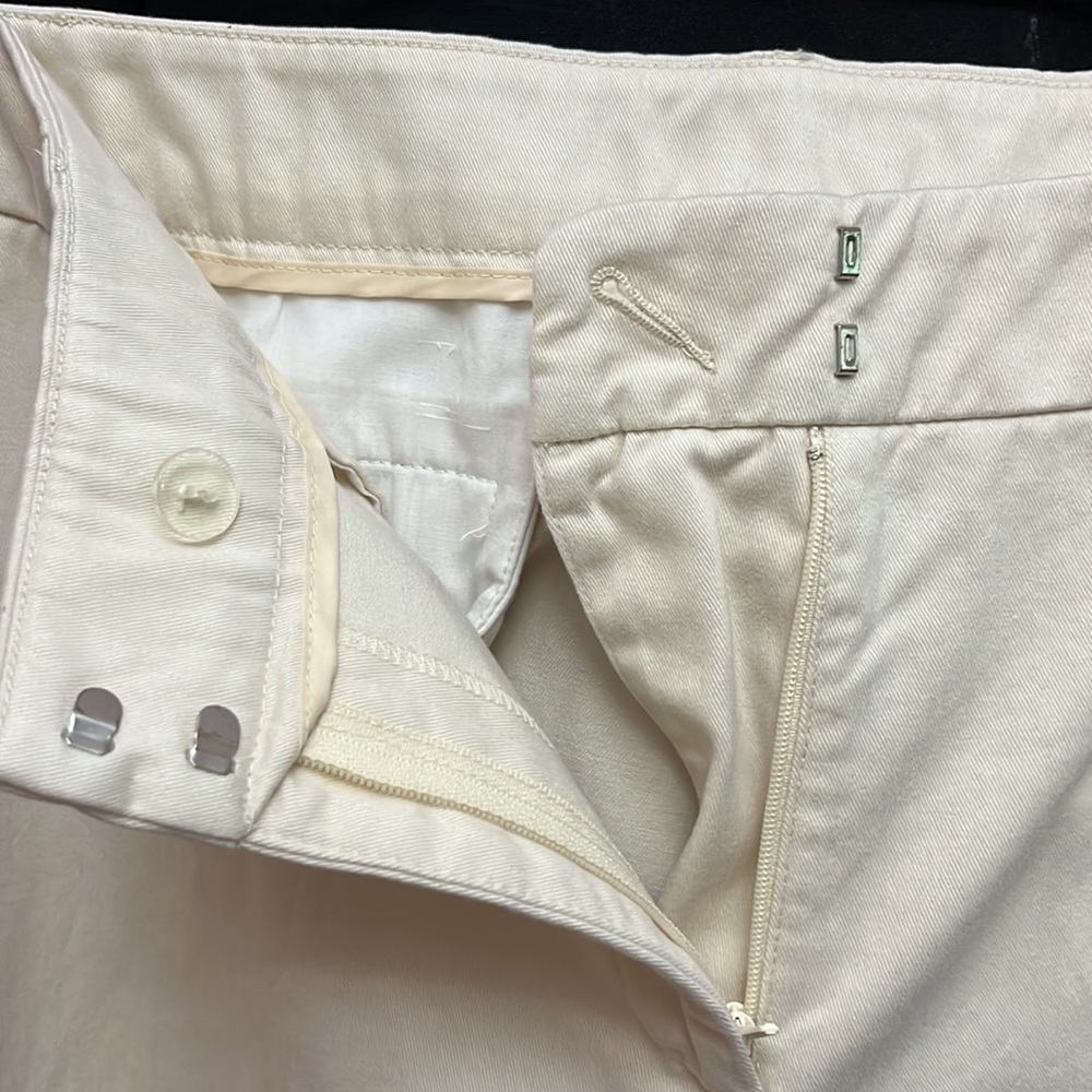 🛍️# 994 EUC Pendleton 100% Cotton Off White Slacks - Picture 5 of 8